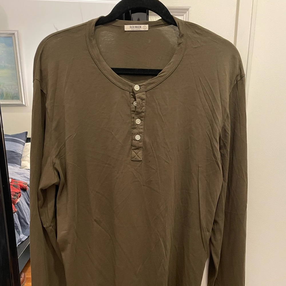 Buck Mason Henley, size L